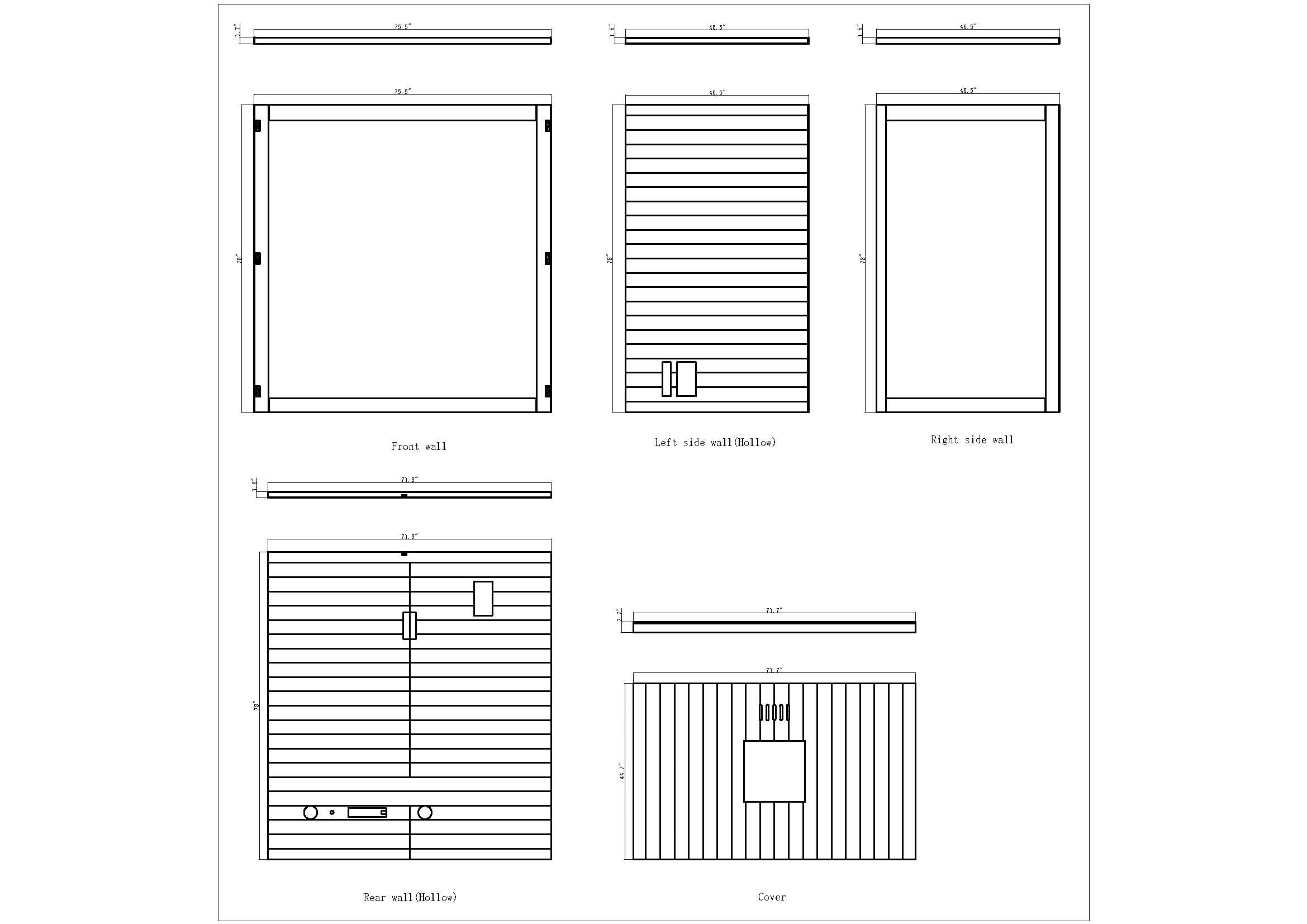 Golden Designs Saunas Golden Designs Forssa 3-4 Person Traditional Sauna (GDI-7203-01)