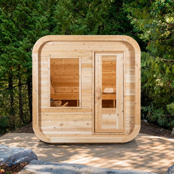 Dundalk LeisureCraft Canadian Timber Luna Sauna & Arctic Cold Plunge Tub Detox Package