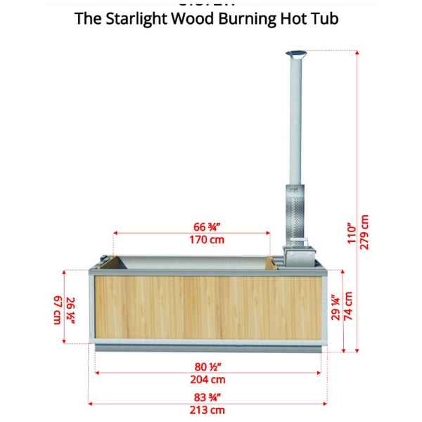 Dundalk Leisure Craft The Starlight Wood Burning Hot Tub