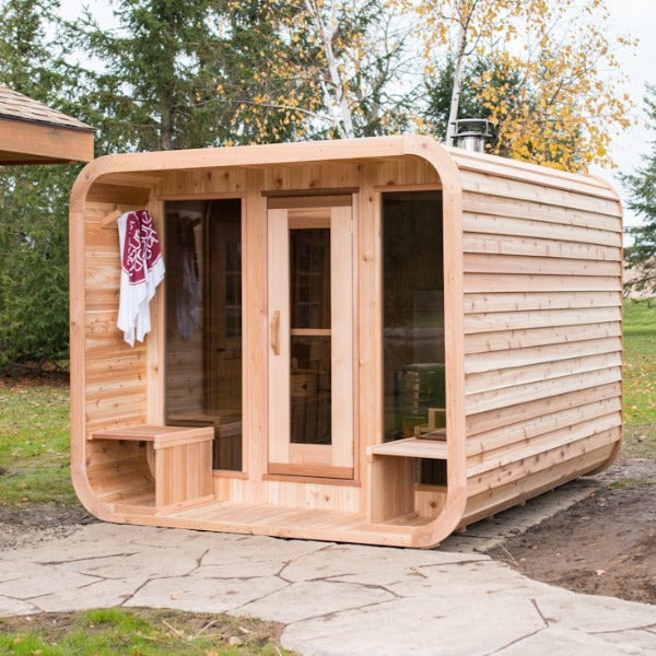 Dundalk Leisure Knotty Cedar Outdoor Luna Sauna