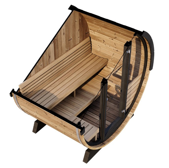 SaunaLife Model EE6G 4 Person Sauna Barrel