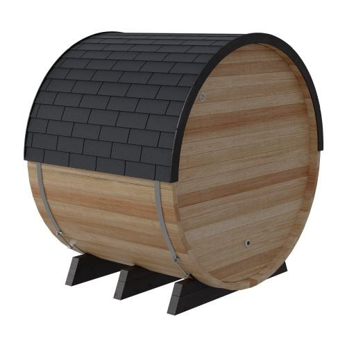 Finnmark Saunas Finnmark 4 Person FD-7 Thermo-Aspen Traditional-Infrared  Barrel Sauna