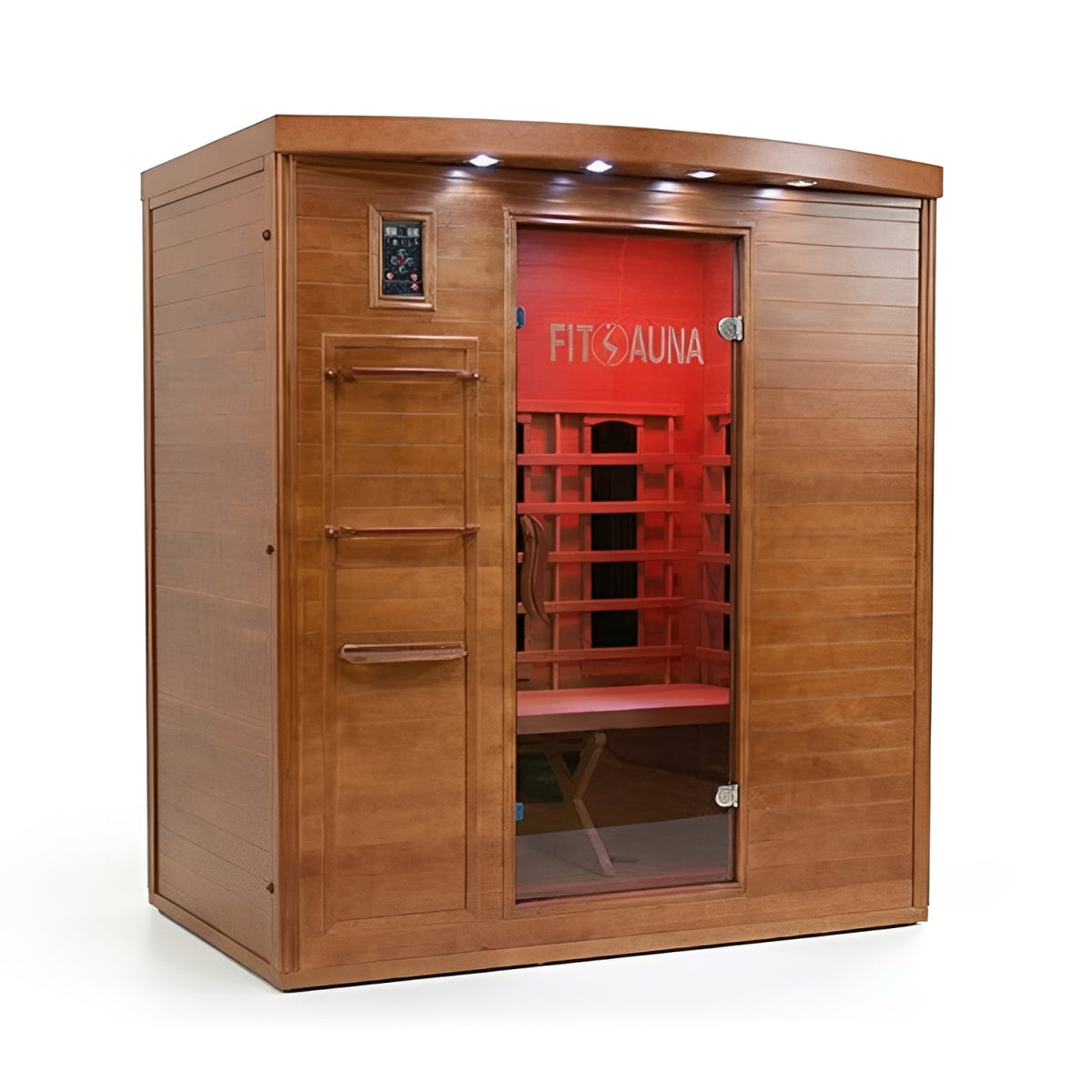 FitSauna Saunas FitSauna 3-Person Hemlock Infrared Cabin Sauna with Fitness System