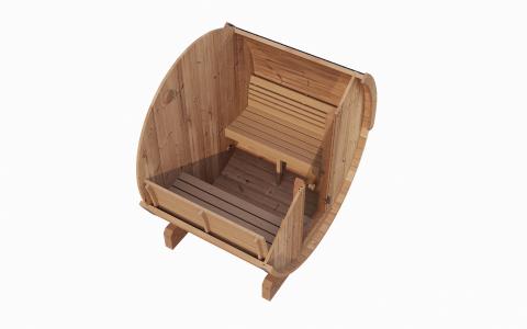 Forever Saunas Thermally Treated 2-Person Sauna with HUUM DROP SAUNA HEATER - READY TO SHIP!