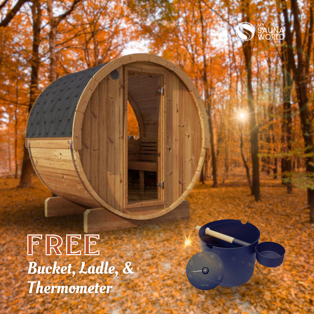 Forever Saunas Thermally Treated 4-Person Sauna With Back Window - Ready to Ship!