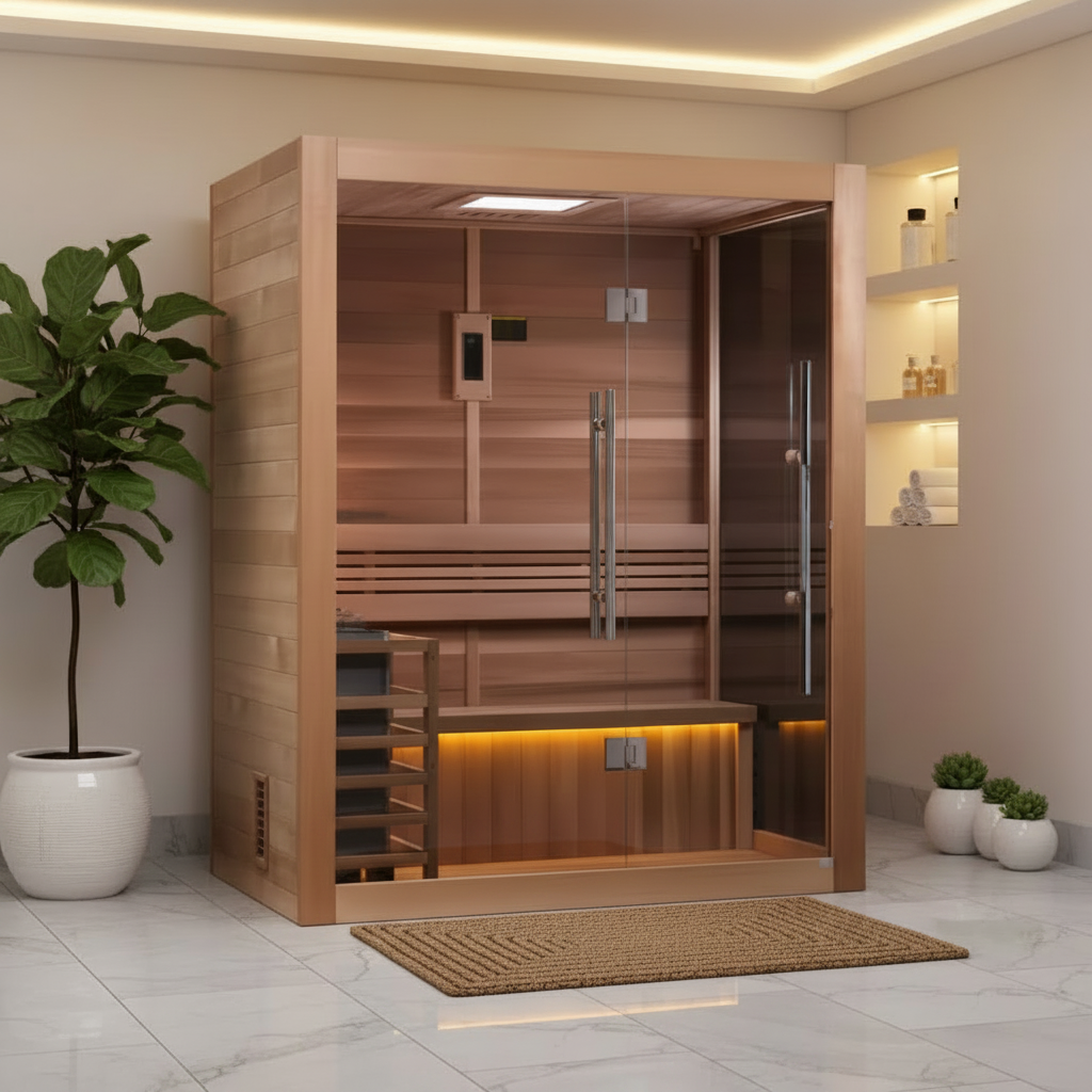 Golden Designs Saunas Golden Designs Hanko 2-3 Person Indoor Traditional Sauna (GDI-7202-01)