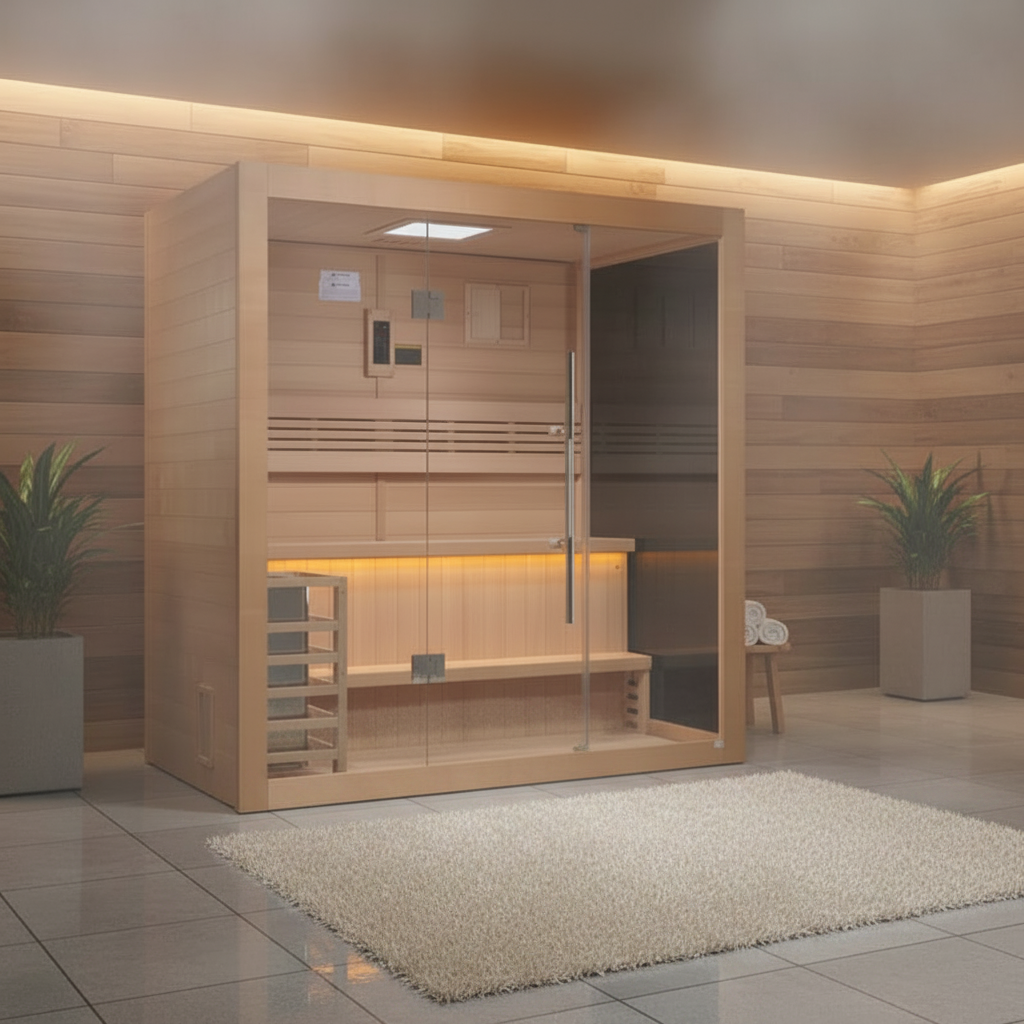 Golden Designs Saunas Golden Designs Forssa 3 Person Indoor Traditional Sauna (GDI-7203-01)