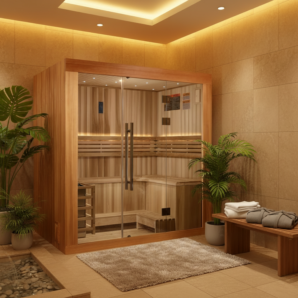 Golden Designs Saunas Golden Designs Updated Copenhagen 3 Person Indoor Traditional Sauna (GDI-7389-02)