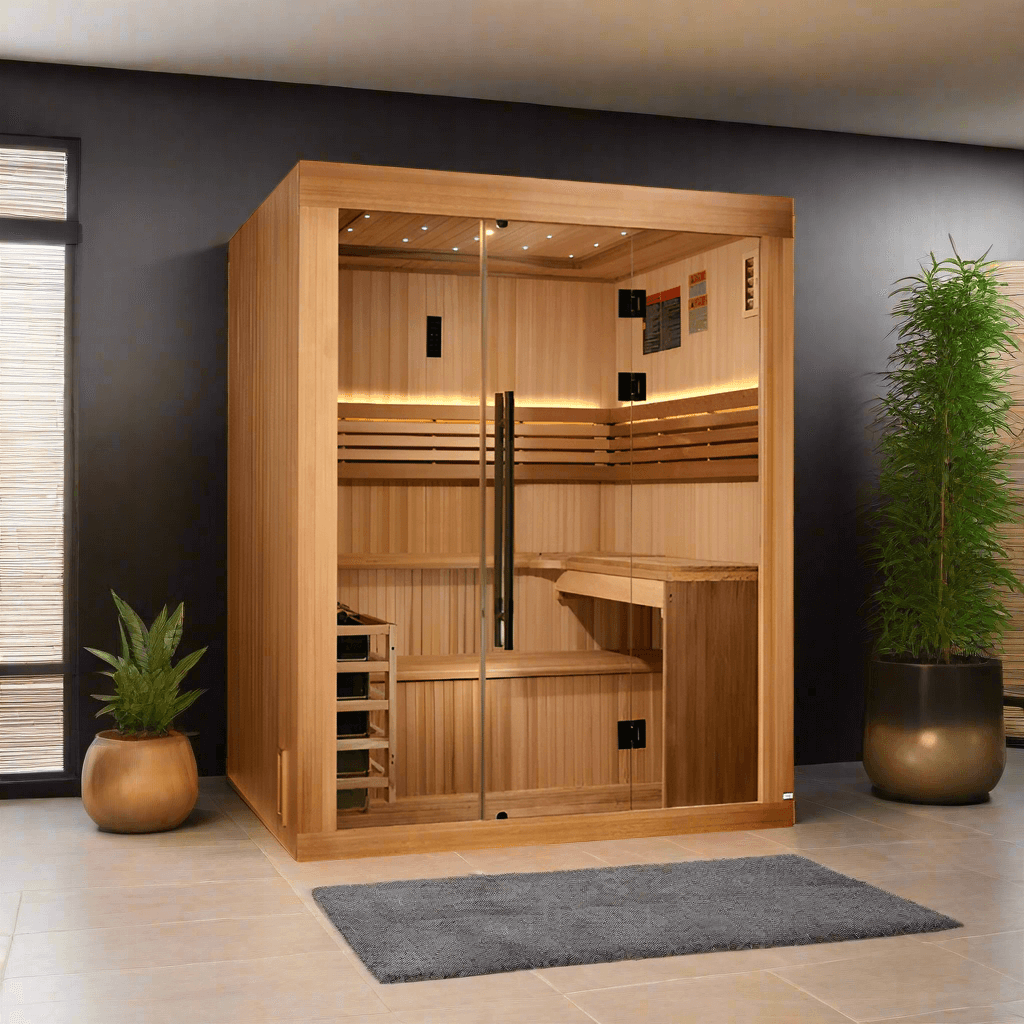 Golden Designs Saunas Golden Designs 2025 Updated Osla 6 Person Traditional Sauna (GDI-7689-02)