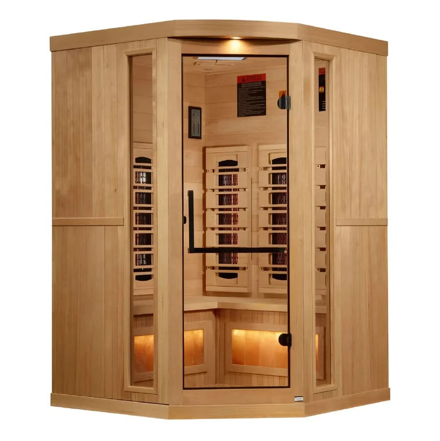 Golden Designs Saunas Golden Designs 2025 Reserve Edition 3 Person Full Spectrum with Himalayan Salt Bar (GDI-8035-03)