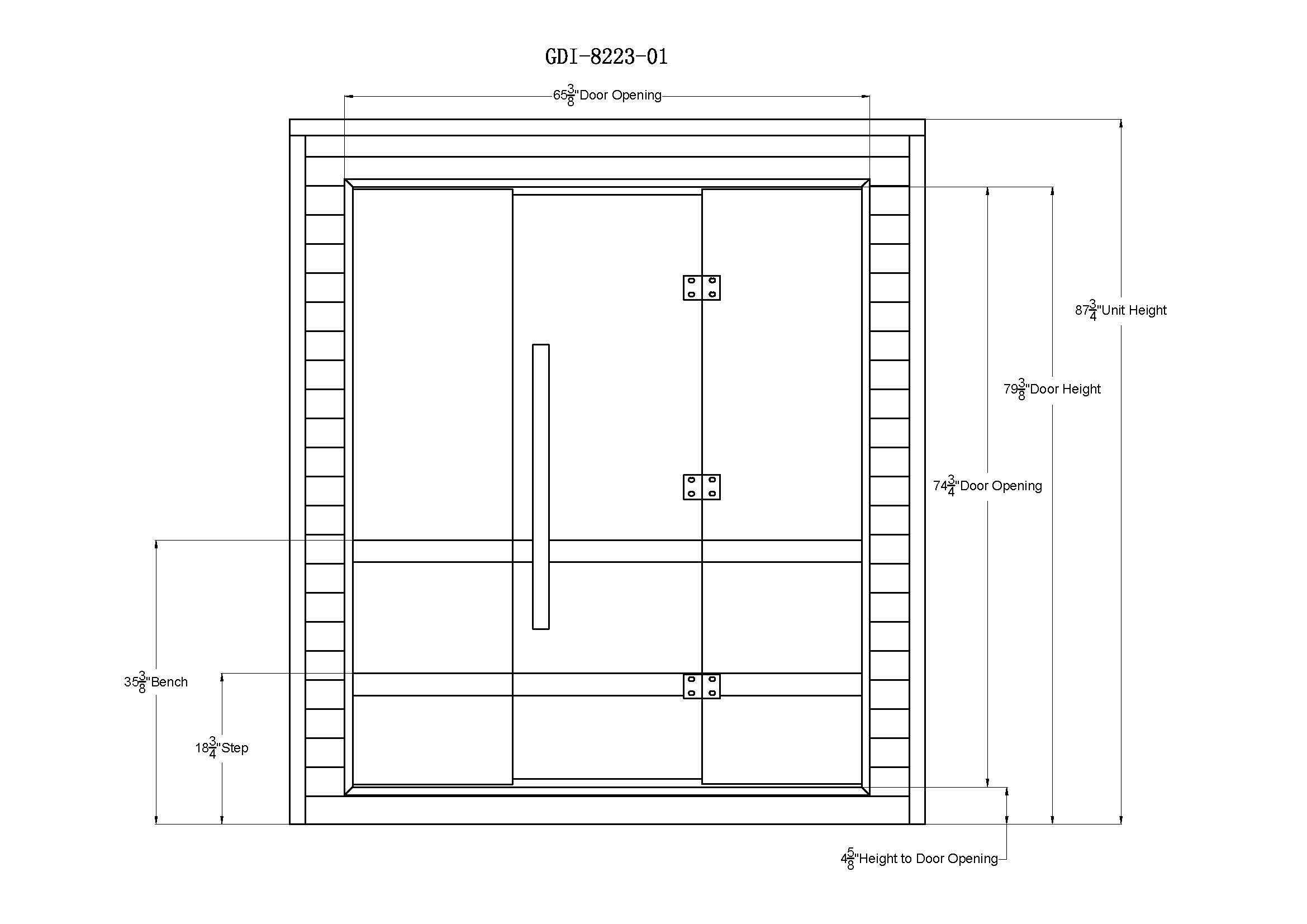 Golden Designs Saunas Golden Designs Visby 3 Person Outdoor-Indoor PureTech™ Hybrid Full Spectrum Sauna (GDI-8223-01)