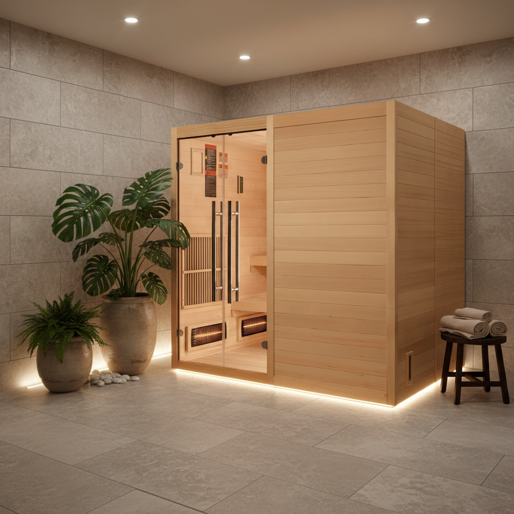 Golden Designs Saunas Golden Designs Toledo 6 Person Indoor Hybrid Sauna (GDI-8360-01)