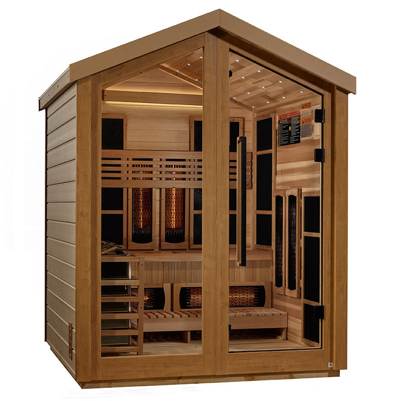 Golden Designs Loviisa 3 Person PureTech™ Full Spectrum Hybrid Outdoor Sauna