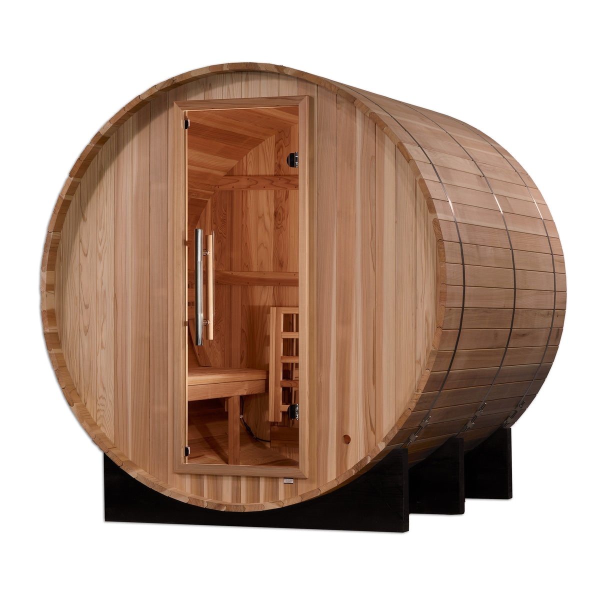 Golden Designs Arosa 4 Person Traditional Barrel Sauna - Pacific Cedar