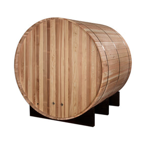 Golden Designs Arosa 4 Person Traditional Barrel Sauna - Pacific Cedar