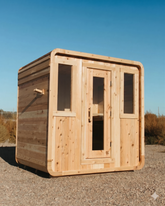 Sweat Kingdom Saunas Sweat Kingdom The Sweat Cabin Deluxe 6 Person Traditional Outdoor-Indoor Sauna