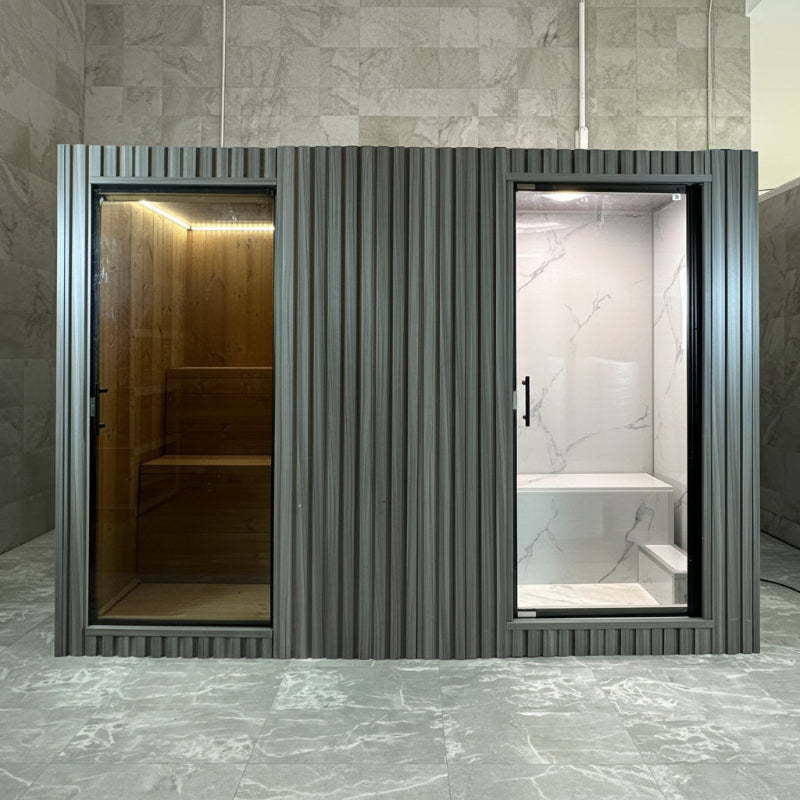 GeyserSteam Saunas GeyserSteam Vapora 2-3 Person Hybrid Sauna & Steam Room Cabin