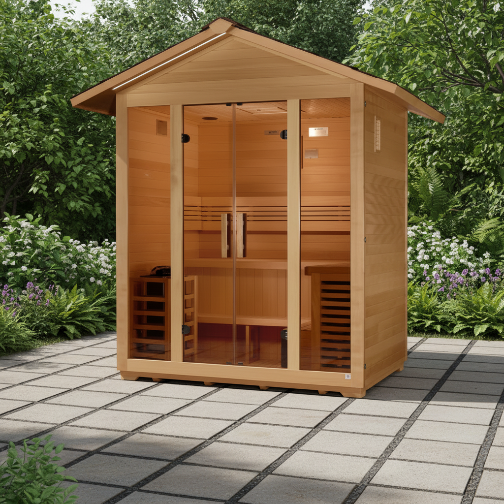 Golden Designs Saunas Golden Designs Vorarlberg 5 Person Outdoor Traditional Sauna (GDI-8105-01)