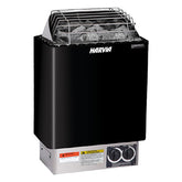 Harvia Heaters Harvia KIP80B Series 8kW Sauna Heater, Built-In Controls, Black