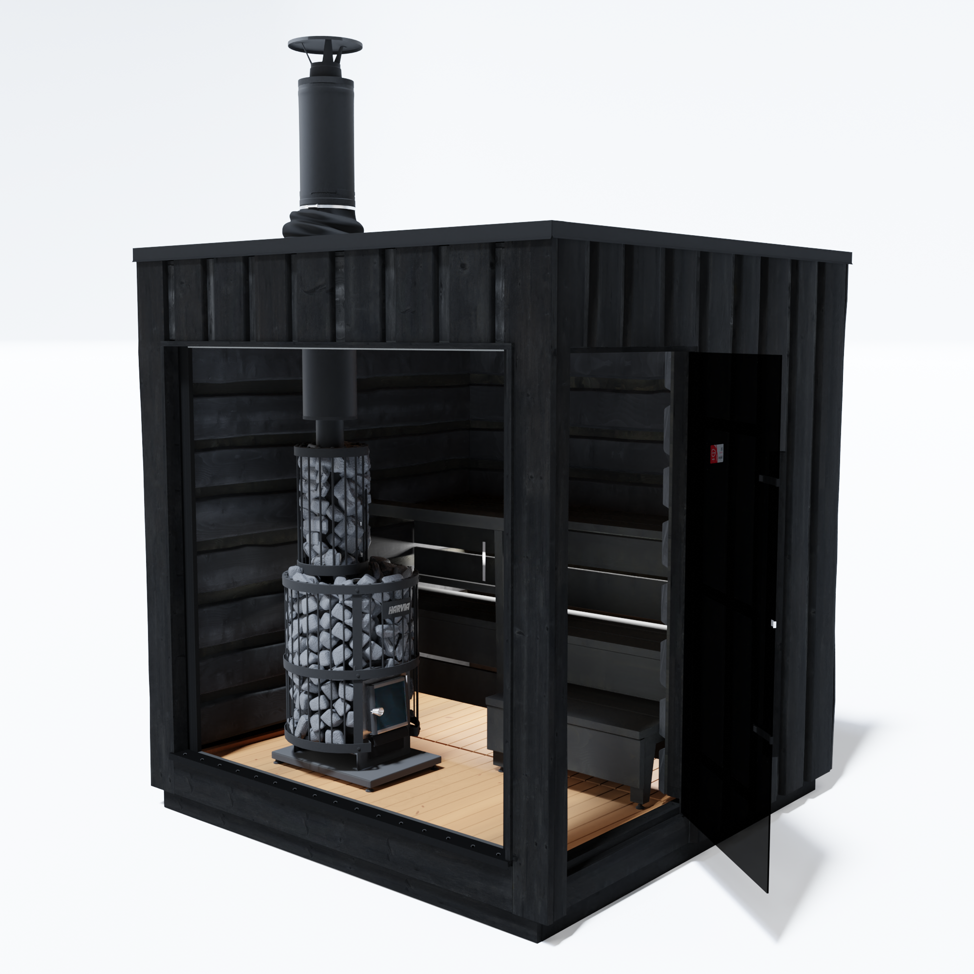 Almost Heaven Saunas Harvia Legend 4-6 Person Outdoor Cabin Sauna001