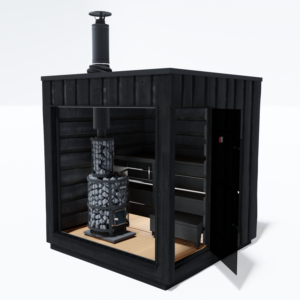 Almost Heaven Saunas Harvia Legend 4-6 Person Outdoor Cabin Sauna001