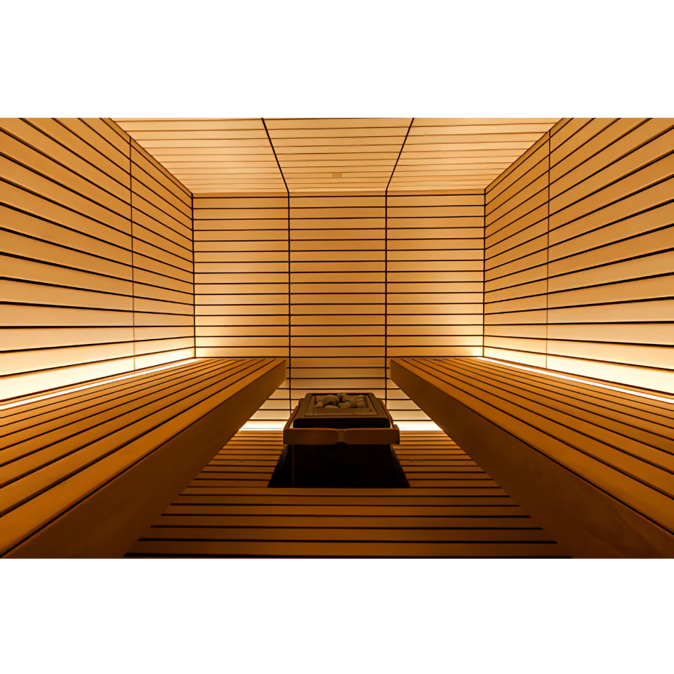 Almost Heaven Saunas Harvia Lindea View Indoor 4 Person Sauna Cabin - Large