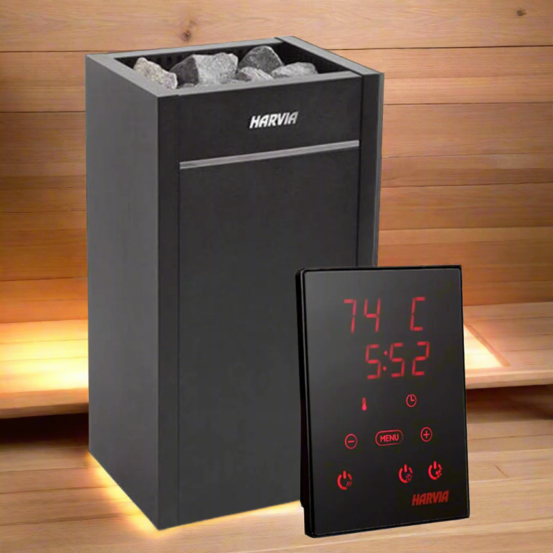 Harvia Heaters Harvia Virta HL60E 6kW Electric Sauna Heater with Xenio Digital Controller