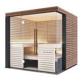 Almost Heaven Saunas Harvia Lindea View Indoor 4 Person Sauna Cabin - Large