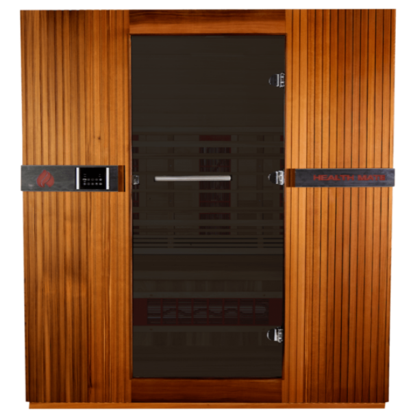 Health Mate Inspire 3 Person Infrared Sauna - Front View