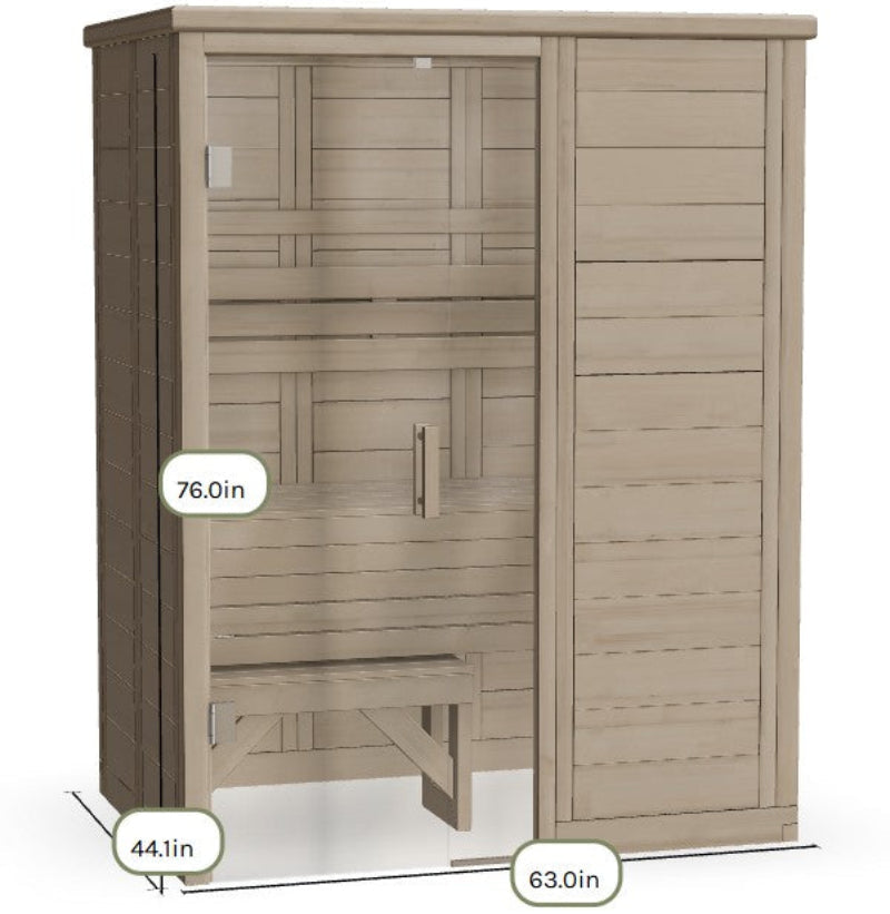 Almost Heaven Saunas Almost Heaven Hillsboro 2 Person Indoor Sauna