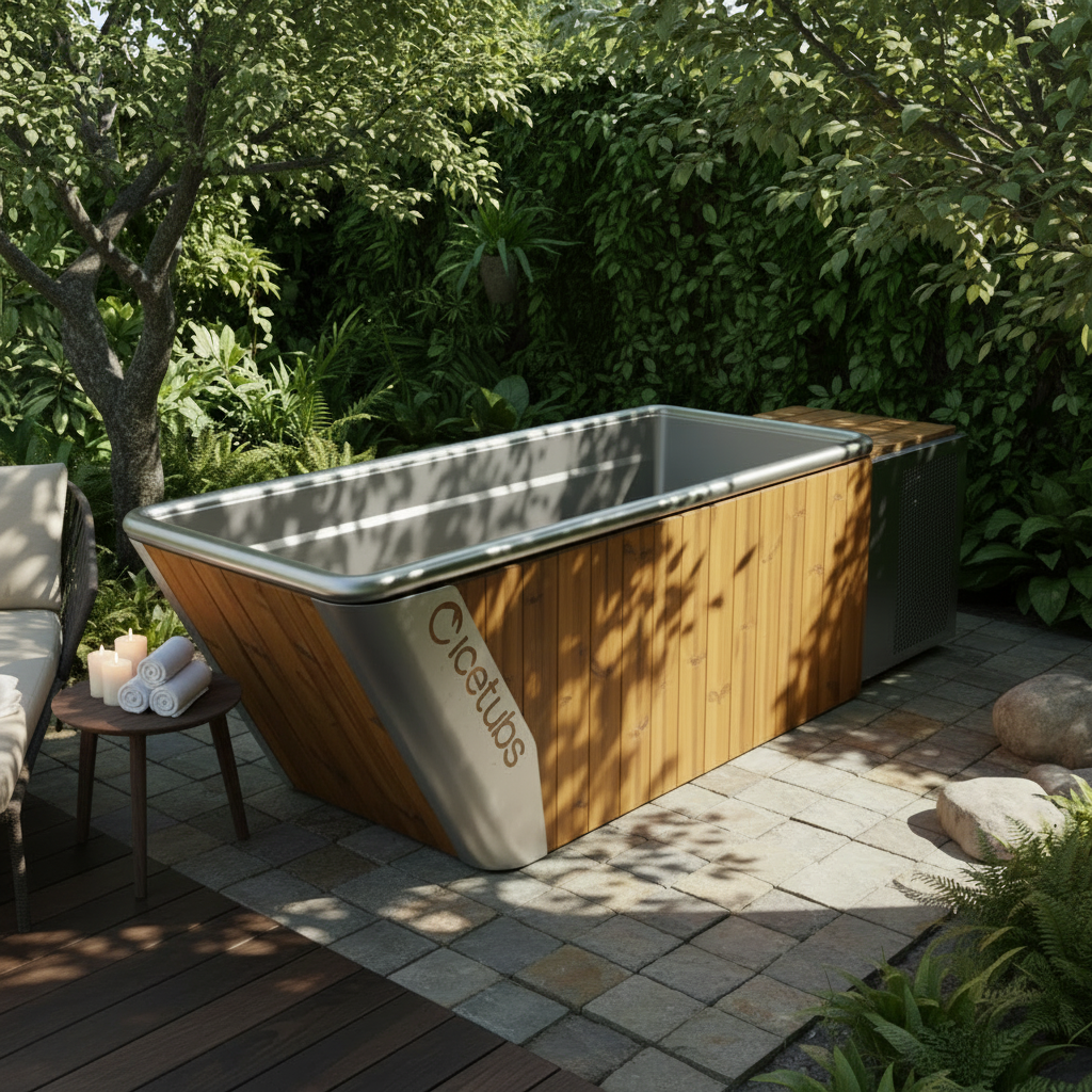 Icetubs Cold Plunge Tubs Icetubs IceBath Thermowood & Stainless Cold Therapy Immersion