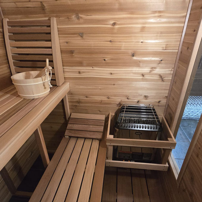Dundalk LeisureCraft Saunas Dundalk LeisureCraft Knotty Cedar Indoor Cabin Sauna