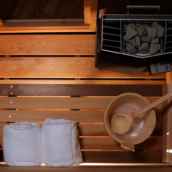 Dundalk LeisureCraft Saunas Dundalk LeisureCraft Knotty Cedar Indoor Cabin Sauna