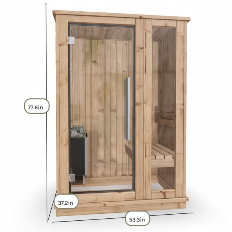 【ラスト】サウナ将軍　ベージュM Almost_Heaven_Saunas_2_Logan.