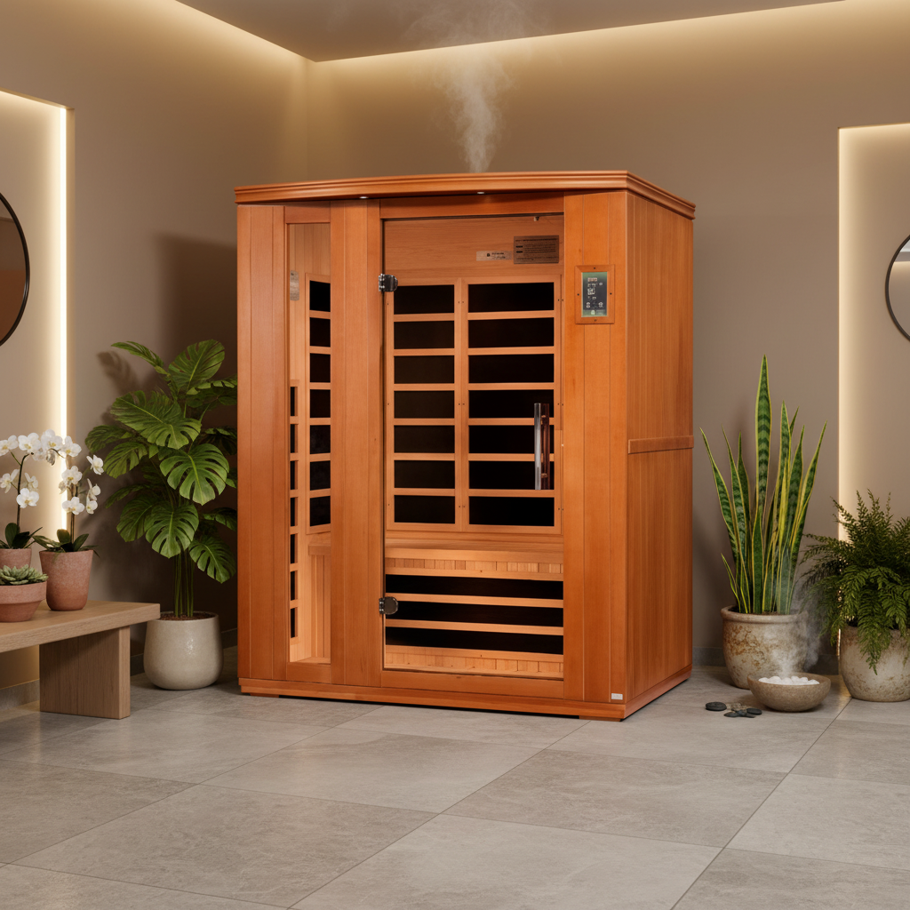 Golden Designs Saunas Golden Designs Dynamic Lugano Elite 3 Person Indoor Ultra Low EMF FAR Infrared Sauna (DYN-6336-02 Elite)