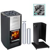 Harvia Heaters Harvia M3 SS Pkg Wood-Burning Sauna 16.5kW Stove Package - Stainless Steel