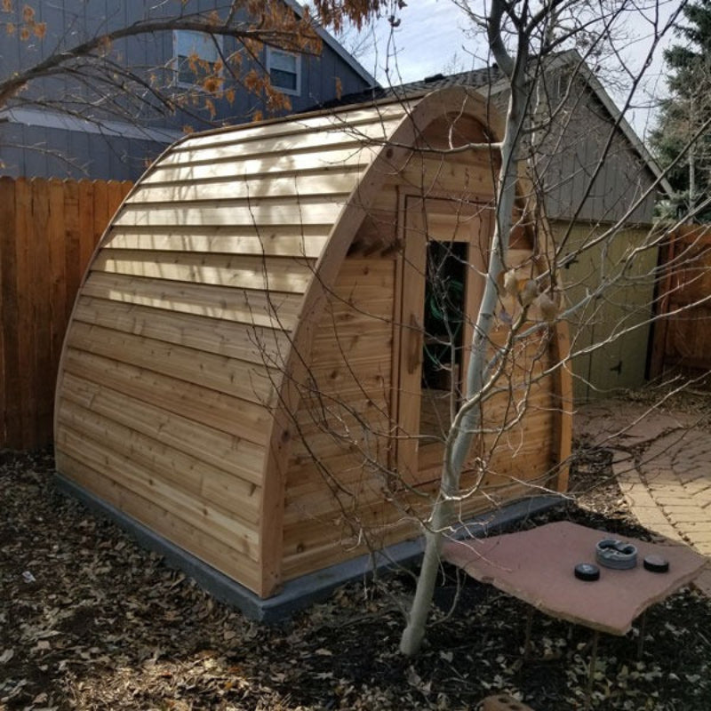 Dundalk LeisureCraft Saunas Dundalk Leisure Knotty Cedar Mini Pod Sauna