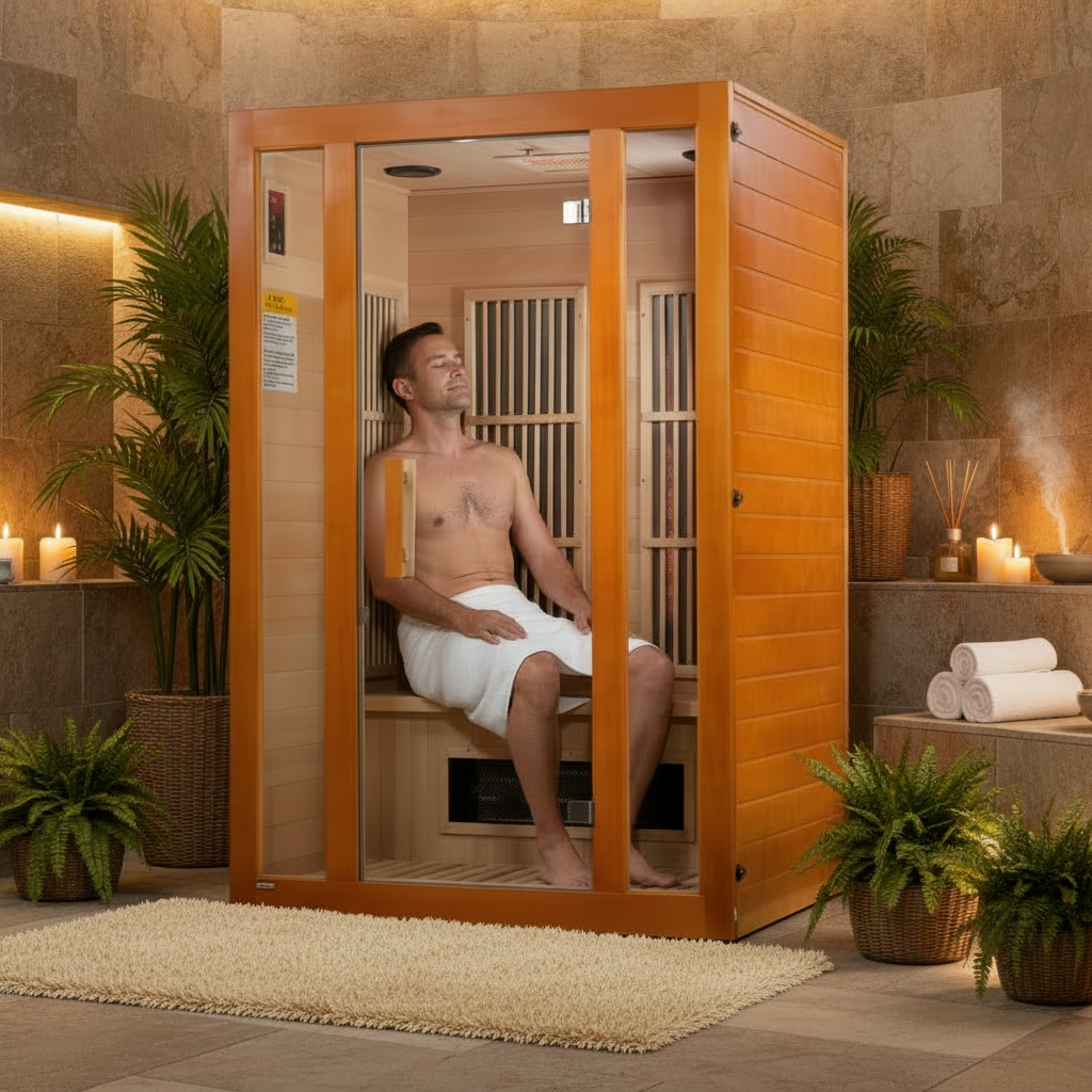 Golden Designs Saunas Golden Designs Maxxus Aspen Dual Tech 2 Person Indoor Low EMF FAR Infrared Sauna (MX-J206-02S)