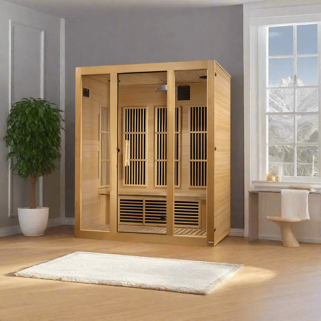 Golden Designs Saunas Golden Designs Maxxus Bellevue 3 Person Low EMF FAR IR Sauna (MX-J306-01)