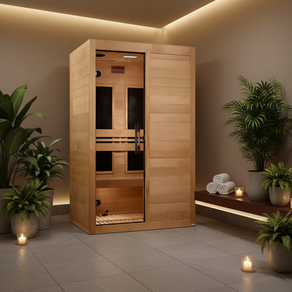 Golden Designs Saunas Golden Designs Maxxus "S-Line" 2 Person Low EMF FAR IR Sauna (MX-S206-01)