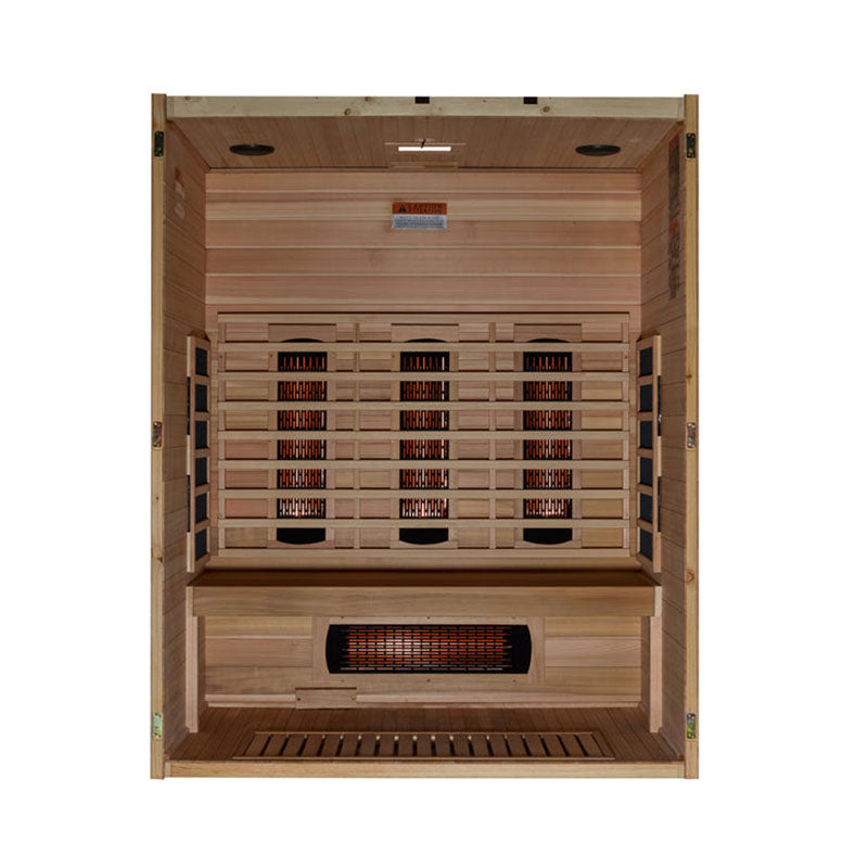 Golden Designs S-Line MX-S306-01 Maxxus 3 Person Full Spectrum Infrared Sauna