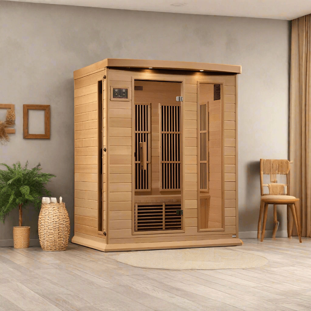 Golden Designs Saunas Golden Designs Maxxus 3 Person Near Zero EMF FAR IR Sauna (MX-K306-01-ZF HEM)