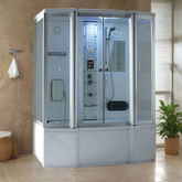 Mesa WS-807A 2 Person Walk-In Steam Shower with Jetted Tub - 67"L x 35"W x 86"H