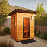 Sunray Saunas Sunray Seneca 3-Person Contemporary Outdoor Sauna With Harvia Heater