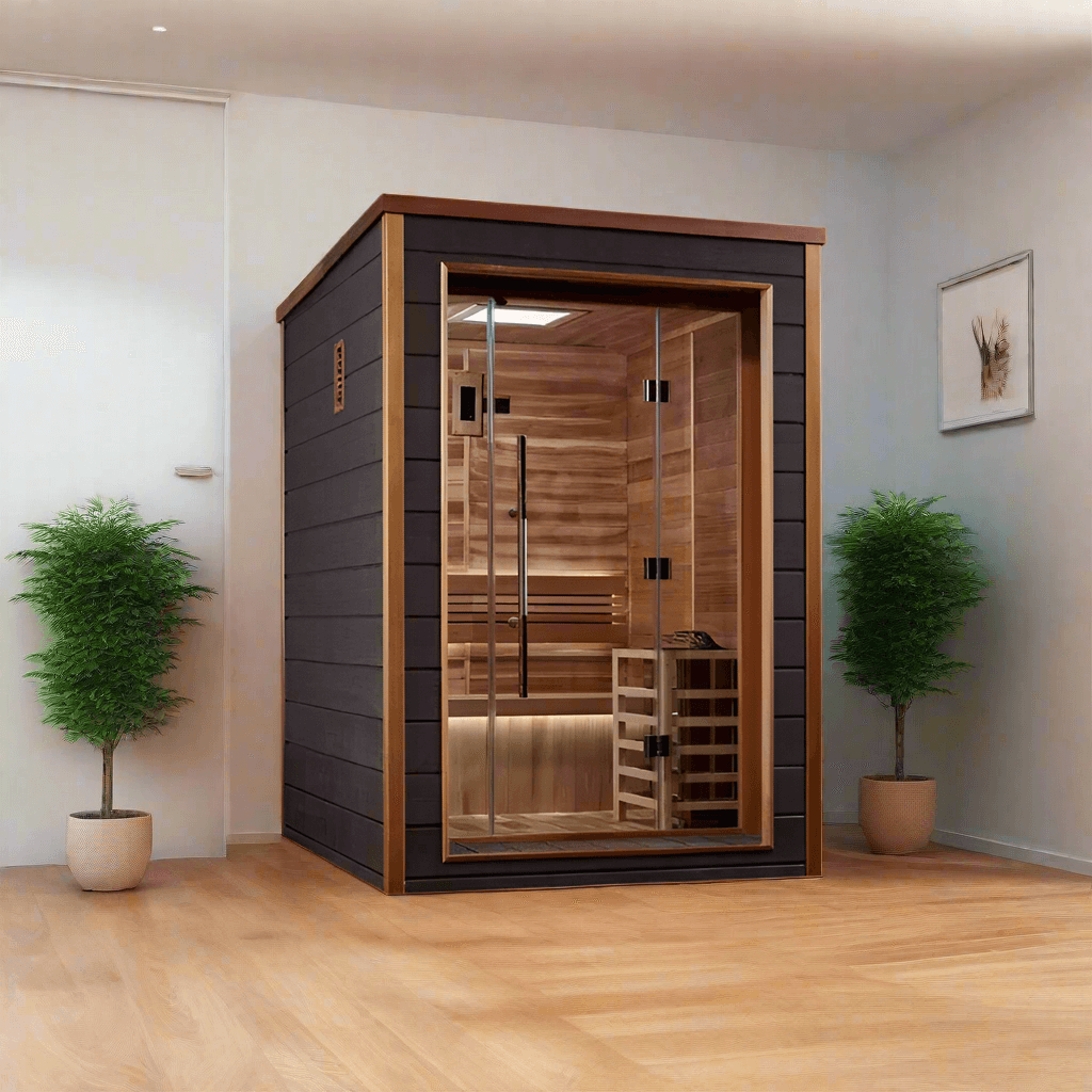 Golden Designs Saunas Golden Designs Narvik 2 Person Outdoor-Indoor Traditional Sauna (GDI-8202-01)