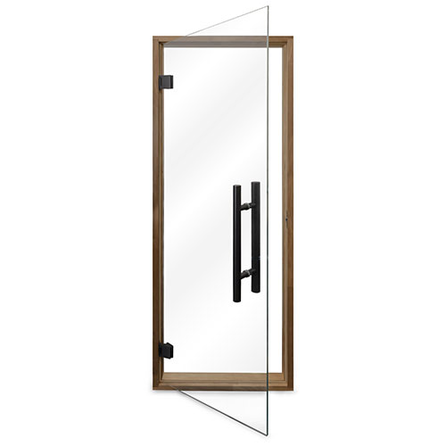 ProSaunas Accessories Prosaunas Thermo-Aspen Frame Prehung Clear Glass Sauna Door 24x73