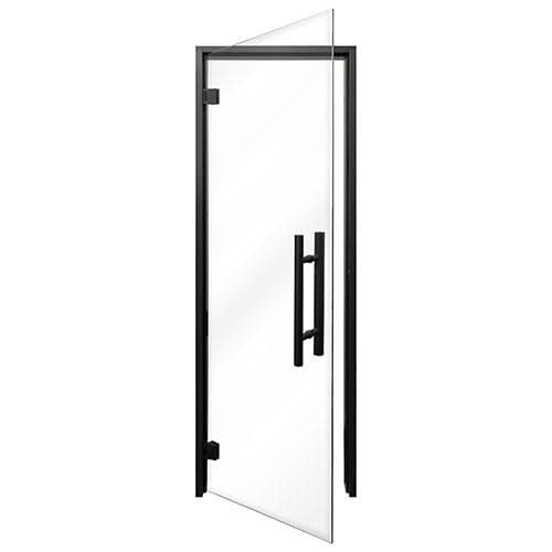 ProSaunas Accessories Prosaunas Black Alder Frame Clear Glass Sauna Door 24x81