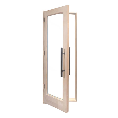 ProSaunas Accessories PROSAUNAS Solid Wood Sauna Door with Insulated Glass, 24" x 80"