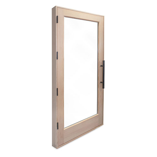 ProSaunas Accessories PROSAUNAS Solid Wood ADA Sauna Door with Insulated Glass, 36" x 80"