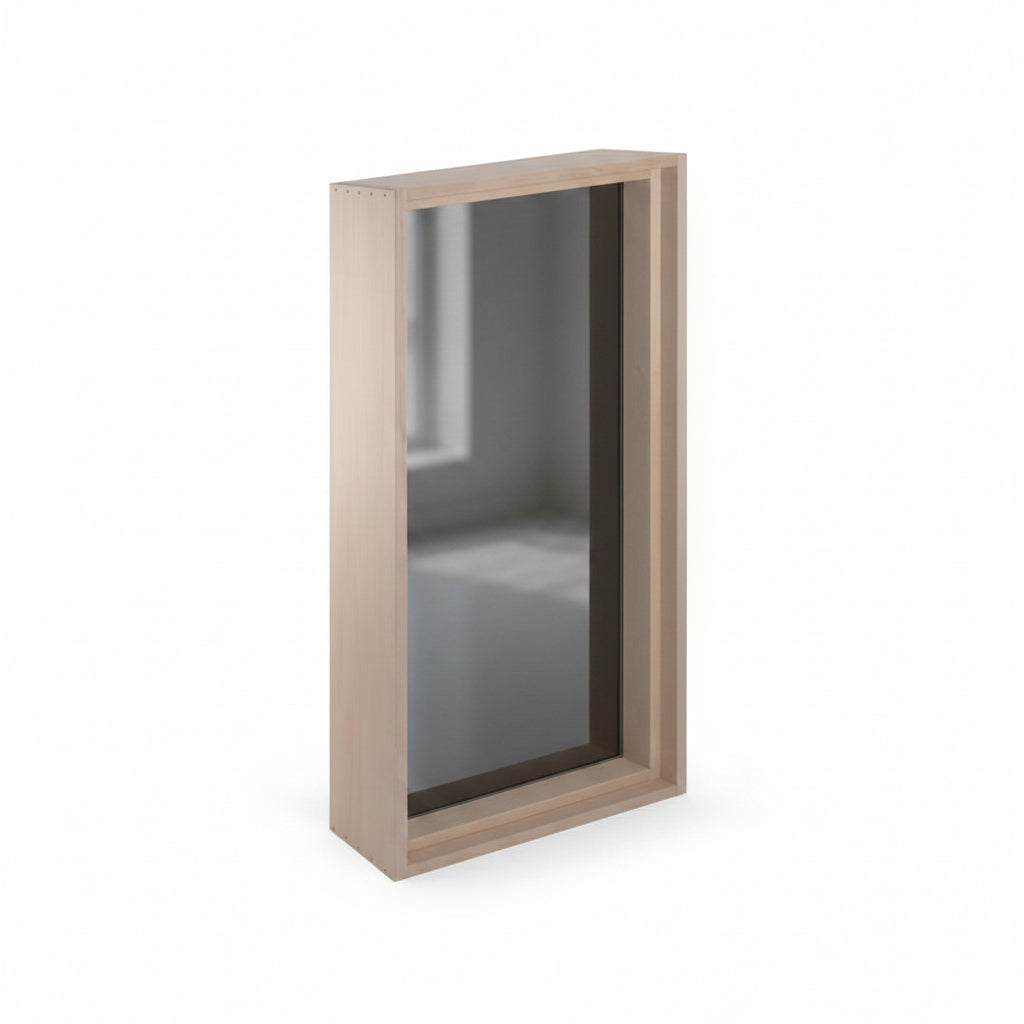 ProSaunas Accessories PROSAUNAS Framed Dual Pane Tinted Glass Sauna Window with Hemlock Jamb, 16" x 30"